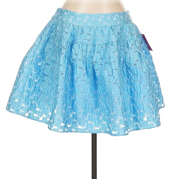 Buddy Love Hyacinth Blue Cutie Crop & Skirt Set Women’s Large - Picture 4 of 9